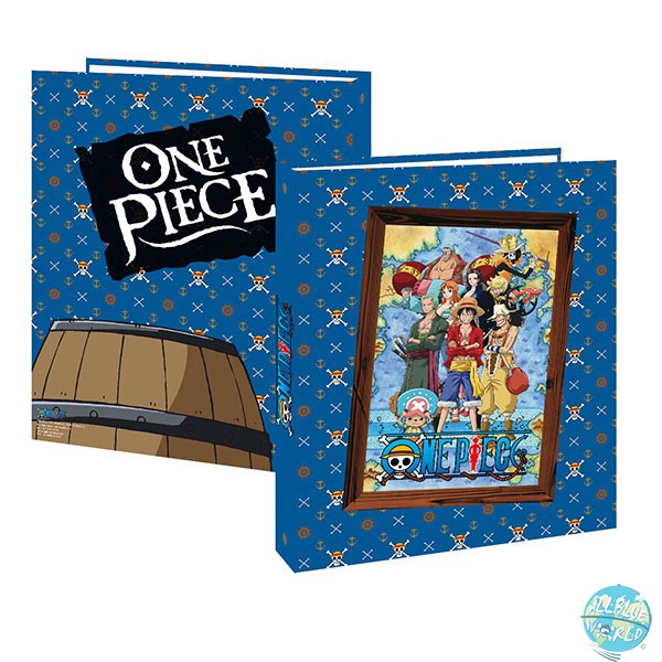 One Piece Ordner A4 4-Ring - Strohhut Piratenbande