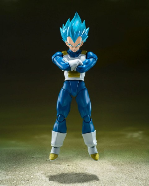 Dragon Ball - Super Saiyan God Vegeta Actionfigur / S.H. Figuarts - [LEICHT BESCH. VERP.]