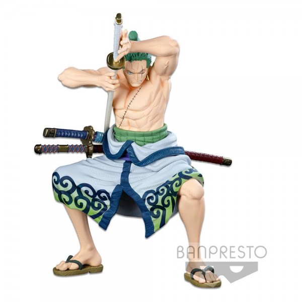 One Piece - Lorenor Zorro Figur / Master Stars Piece - The Original: Banpresto