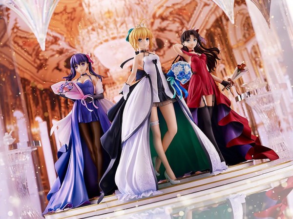 Fate/Stay Night - Saber, Rin und Sakura Statuen-Set / 15th Celebration Dress: Good Smile Company