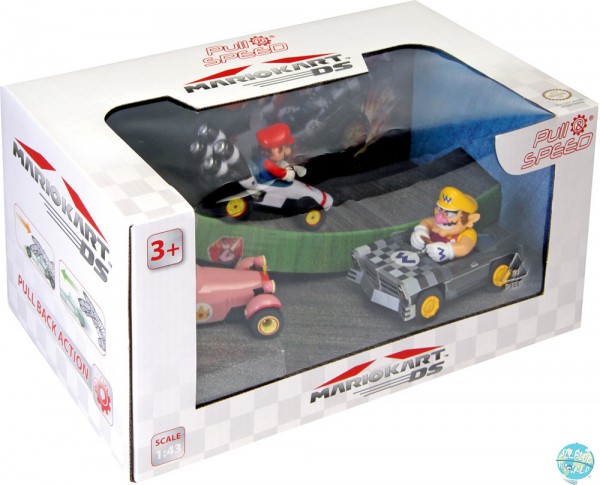 Mario Kart Pull & Speed DS Rückzug-Fahrzeuge 3er-Pack