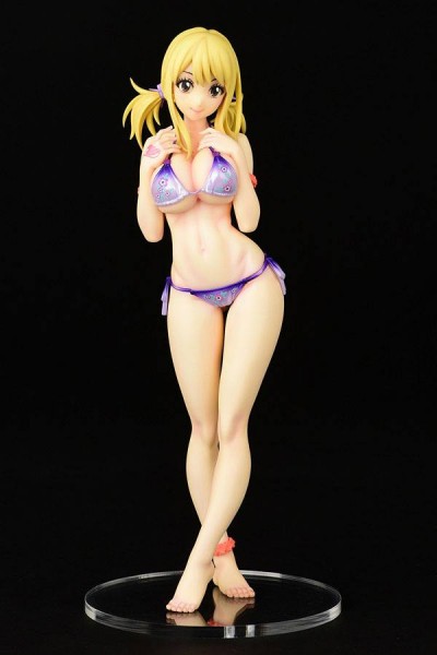 Fairy Tail - Lucy Heartfilia Statue / Swimsuit Pure in Heart Twin Tail Version: Orca Toys