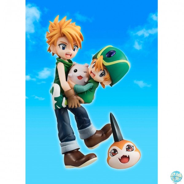 Digimon Adventure - Ishida Yamato & Takaishi Takeru, Tsunomon & Tochomon Statue - G.E.M. Ser