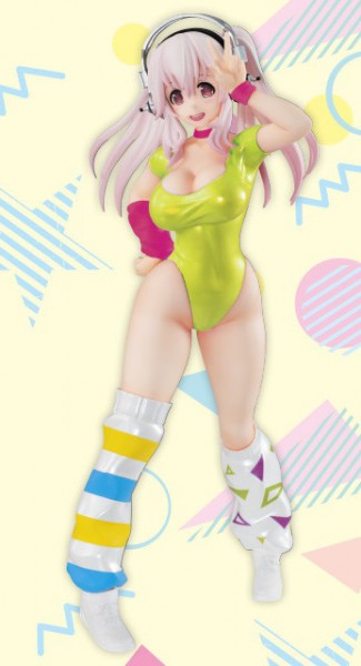 Super Sonico - Sonico Figur / 80s - Green Version: FuRyu