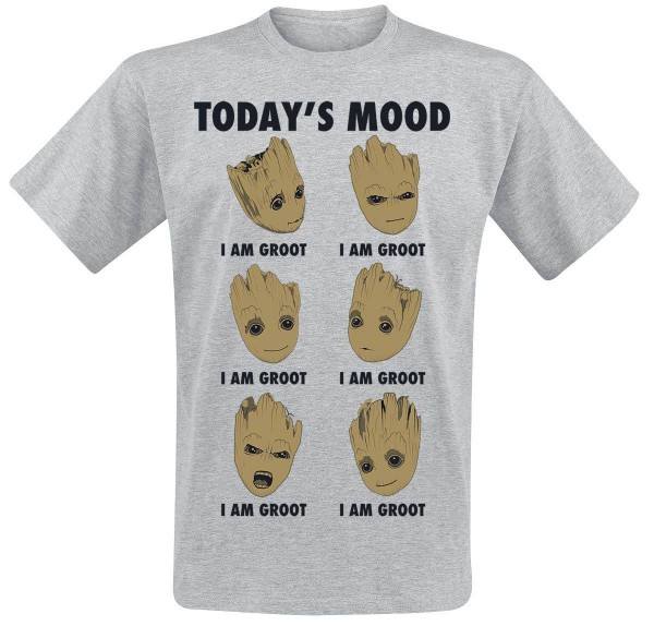 Marvel - T-Shirt G.o.t.G / Groot Todays Mood - Unisex "XL": PCM