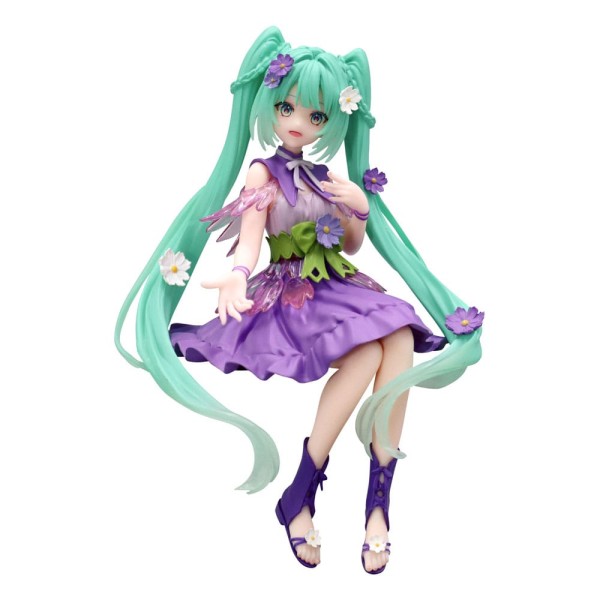 Hatsune Miku Noodle Stopper Figur / Flower Fairy - Cosmos Purple Color Version: Furyu