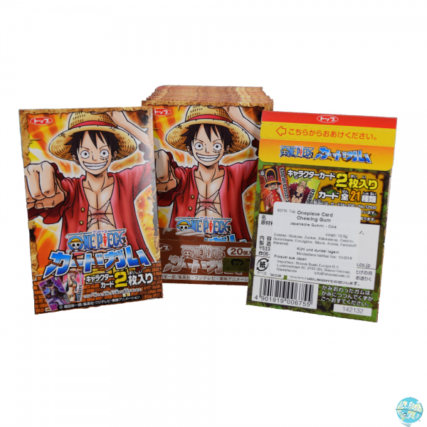 One Piece Chewing Gum & Sammelkarte Päckchen 12,5g