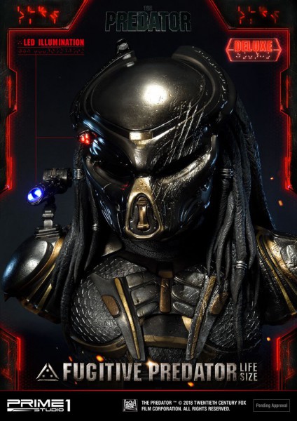 Predator 2018 - Fugitive Predator Büste / Deluxe Version: Prime 1 Studios