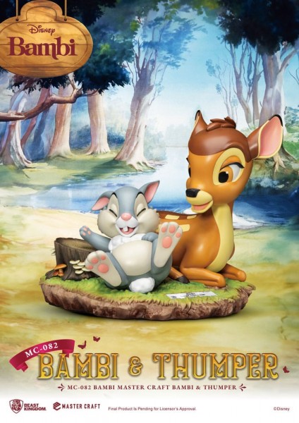 Disney Bambi - Bambi & Stampfer Statue / Master Craft Statue: Beast Kingdom Toys