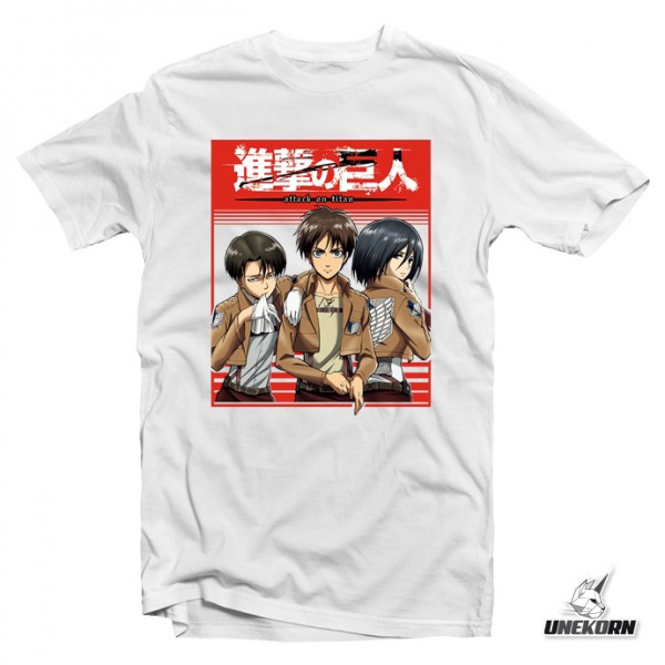 Attack on Titan - T-Shirt / Trio - Unisex XL: Unekorn