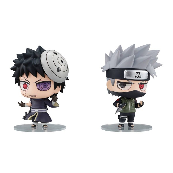 Naruto - Kakashi Hatake & Obito Uchiha Minifiguren 2er-Set / Chimimega Buddy Series: MegaHouse