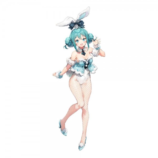 Vocaloid - Hatsune Miku Figur / BiCute Bunnies - White Rabbit Version: Furyu