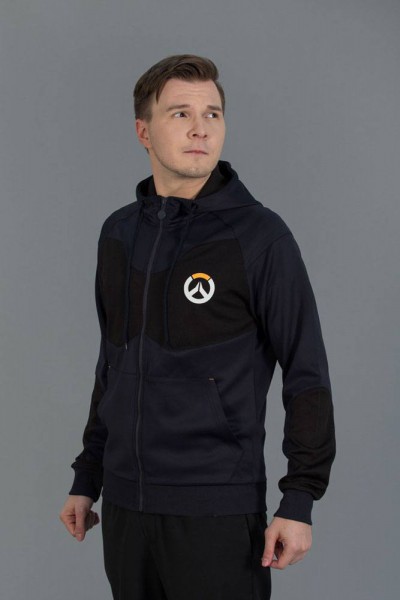 Overwatch - Hoody mit Reißverschluß / Tech Logo - Unisex S: Level Up Wear