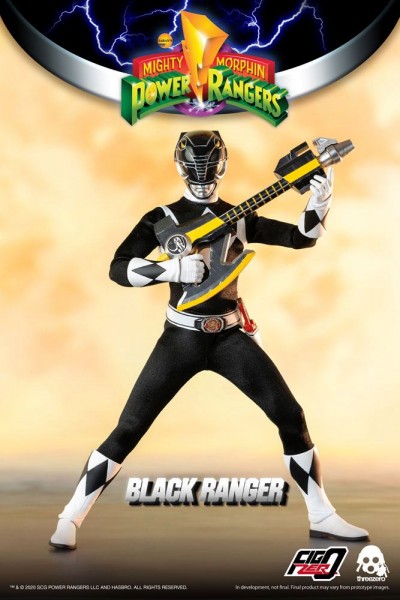 Mighty Morphin Power Rangers - Black Ranger Actionfigur / FigZero: ThreeZero