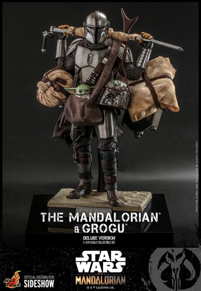 Star Wars The Mandalorian - The Mandalorian & Grogu Actionfiguren Doppelpack / DX Version: Hot Toys