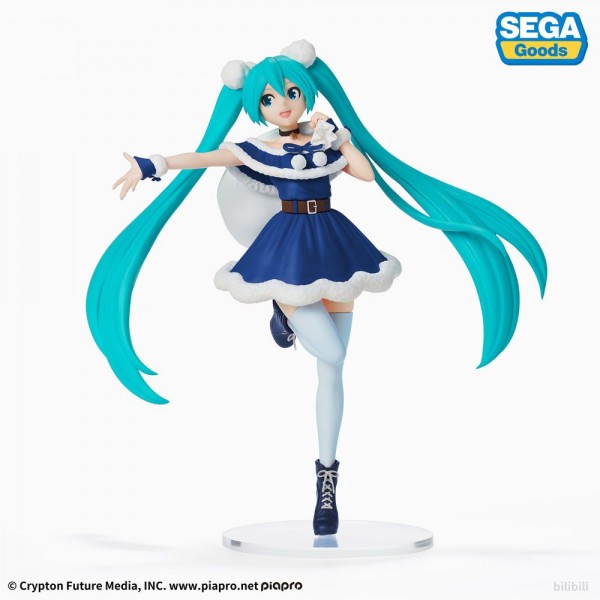 Hatsune Miku SPM - Hatsune Miku Figur / Christmas 2020 Blue: Sega
