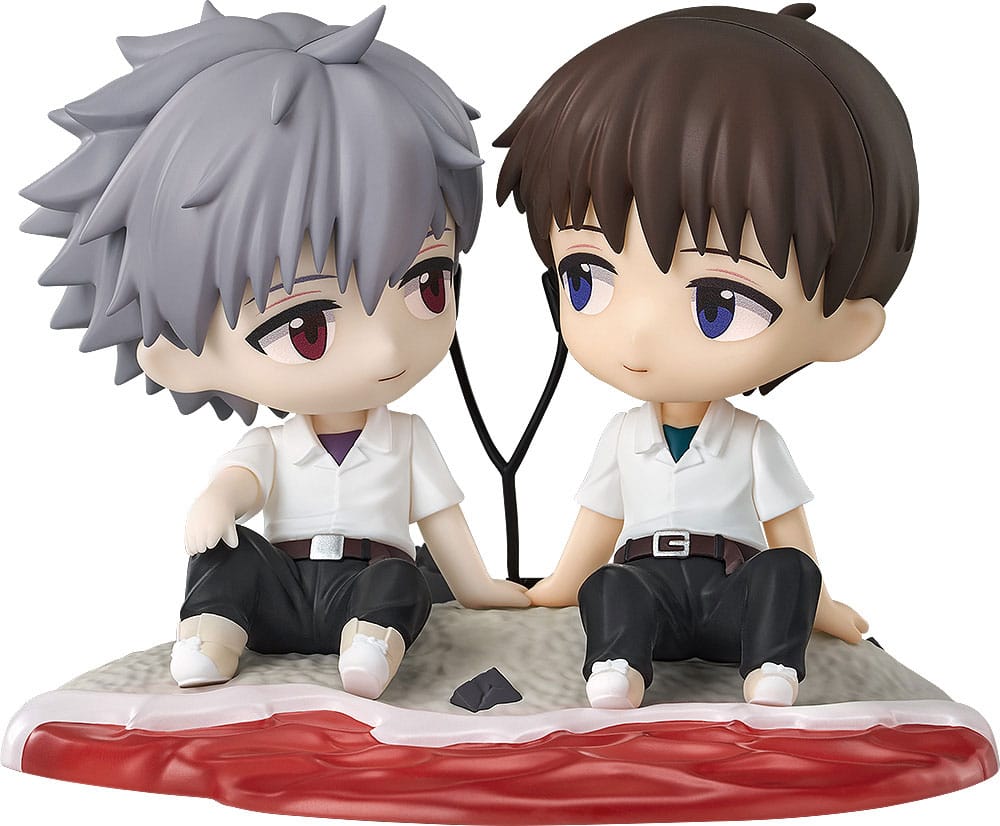Rebuild of Evangelion - Shinji Ikari & Kaworu Nagisa Chibi Figur: Good Smile Company