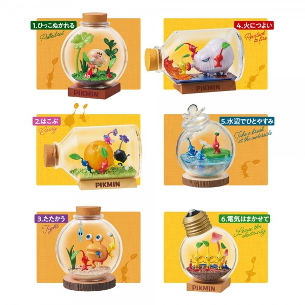 Pikmin - 6er-Pack Minifiguren / Terrarium Collection Display: Re-Ment