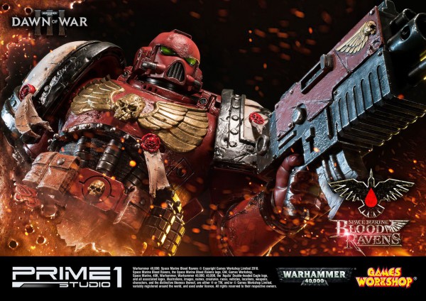 Warhammer 40K Dawn of War III - Space Marine Blood Ravens Statue: Prime 1 Studio