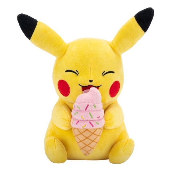 Pokémon - Pikachu with Ice Cream Plüschfigur: Jazwares