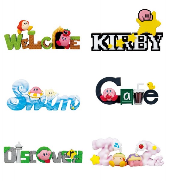Kirby - 6er-Pack Minifiguren / Kirby & Words Display: Re-Ment