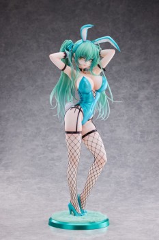 Original Character - Green Twin Tail Bunny-chan Statue / Fishnet Tights Ver.: PartyLook Original Character - Green Twin Tail Bunny-chan Statue / Fishnet Tights Ver.: PartyLook