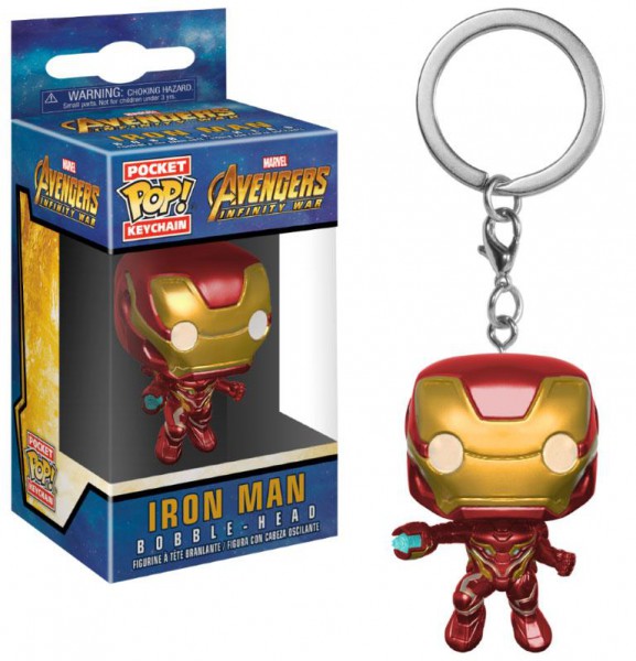 Avengers AOU - Iron Man Schlüsselanhänger - POP: Funko