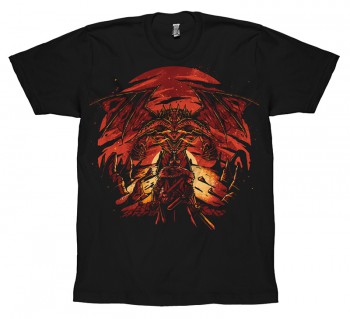 Dark Souls - T-Shirt / Dragon - Unixex L: Unekorn Dark Souls - T-Shirt / Dragon - Unixex L: Unekorn