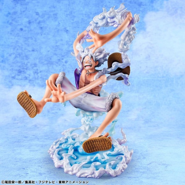 One Piece - Monkey D. Luffy Figur / Portrait.Of.Pirates "Evolutionary History" - "Gear Fifth": Mega