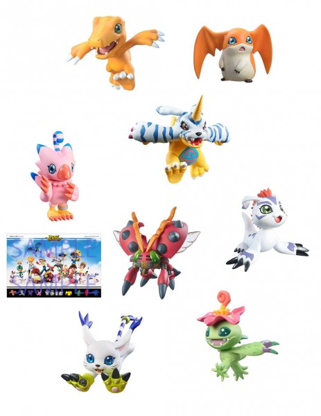 Digimon Adventure - Digicolle! Series Sammelfiguren 8er Pack / Special Edition: MegaHouse