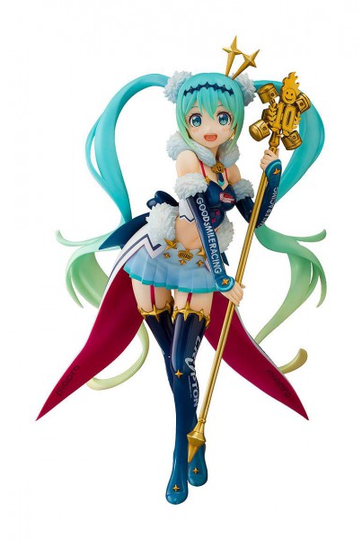 Racing Miku - Hatsune Miku Statue / Challenging th the TOP: Aqua Marine