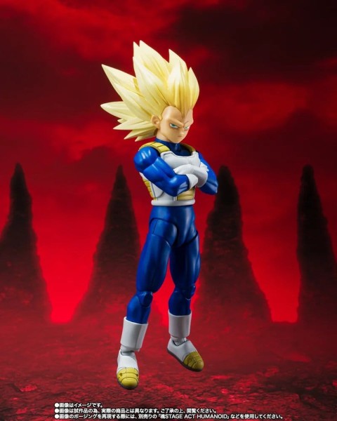 Dragon Ball Z - Super Saiyan 3 Vegeta Actionfigur / Daima S.H.Figuarts: Bandai Tamashii Nations