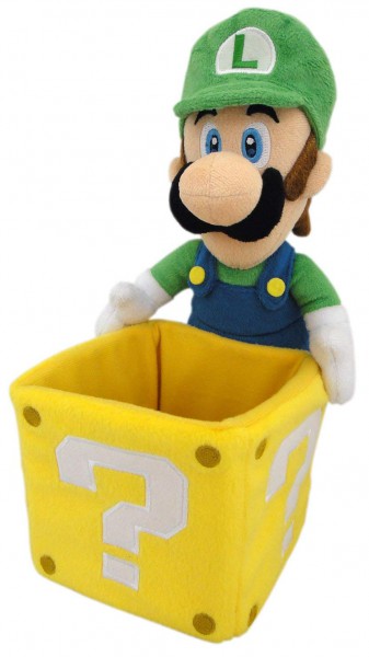 Nintendo - Luigi mit Box Plüschfigur: Together