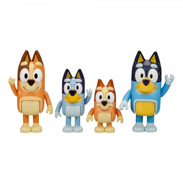 Bluey - Actionfiguren 4er-Pack: Bluey