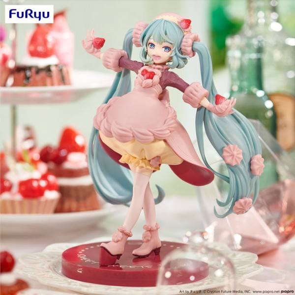 Hatsune Miku SweetSweets Series - Hatsune Miku Strawberry Chocolate Short Figur [NEUAUFLAGE]: Furyu
