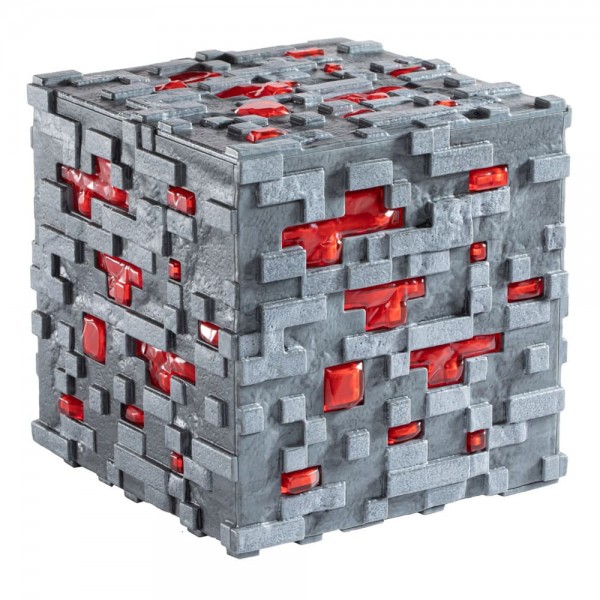 Minecraft - Replik Illuminating Redstone Ore Cube: Noble Collection