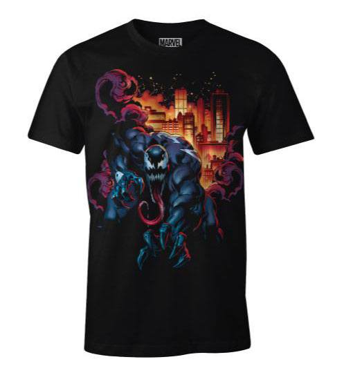 Marvel - T-Shirt Venom / Venom City Fire - Unisex "M": Cotton Division