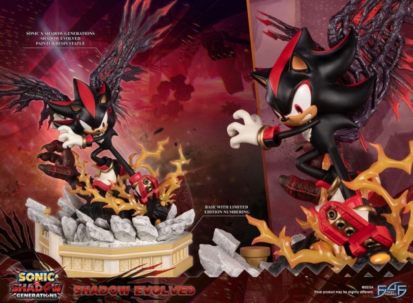 Sonic X Shadow Generations - Shadow Evolved Statue: First 4 Figures