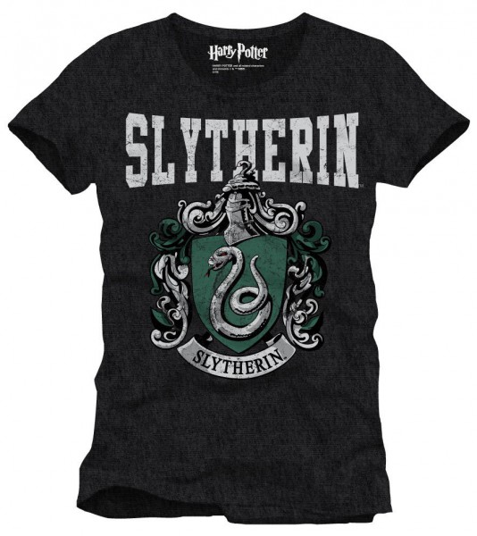 Harry Potter - T-Shirt / Slytherin Crest - Unisex "M": Cotton Division