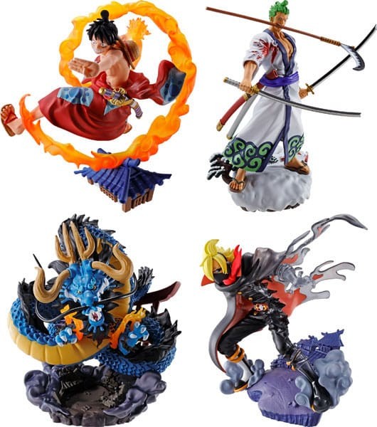 One Piece Petitrama - Logbox Re Birth Wano Kuni Statue / Vol. 1 Set: Megahouse
