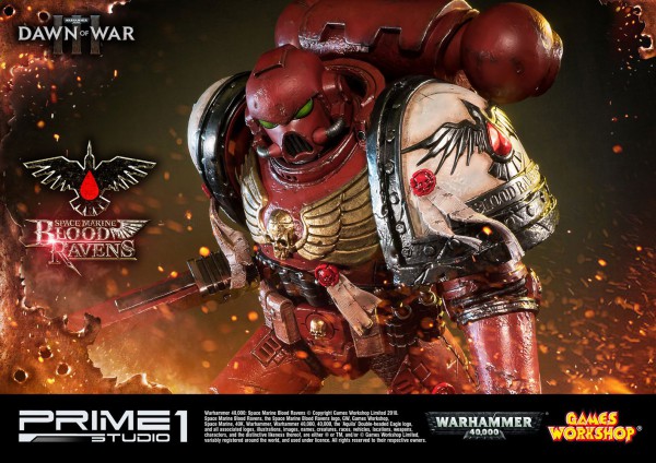 Warhammer 40K Dawn of War III - Space Marine Blood Ravens Statue: Prime 1 Studio