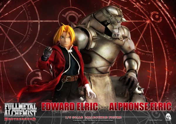 Fullmetal Alchemist: Brotherhood - Edward & Alphonse Elric Actionfigur: ThreeZero