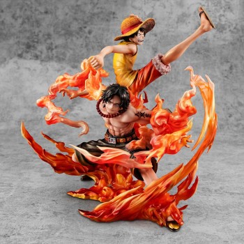 One Piece - Portgas D. Ace & Monkey D. Luffy Statue / Neo-Maximum - Bond between brothers 20th Limit One Piece - Portgas D. Ace & Monkey D. Luffy Statue / Neo-Maximum - Bond between brothers 20th Limit