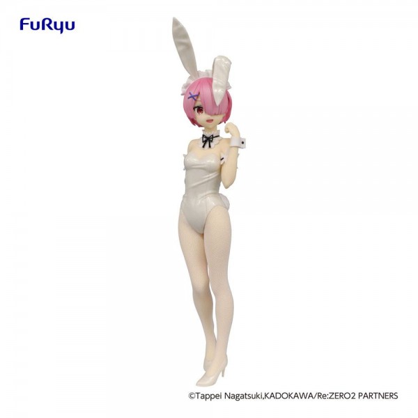 Re:Zero Starting Life in Another World - Ram Figur / BiCute Bunnies - White Pearl Color: Furyu