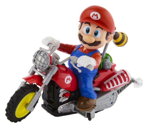 Der Super Mario - Motorrad Mario Figur / Galaxy Film Hot Wheels - Wheelie Motocross: Mattel