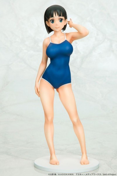 Sword Art Online - Suguha Kirigaya Statue / Navy Blue Swimsuit Version: Q-Six