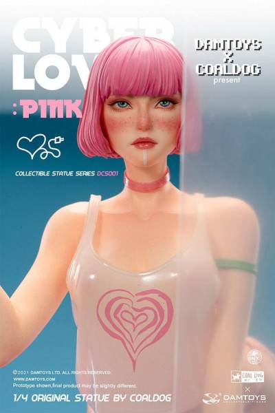 Coal Dog - Pink Statue / Cyberlover: Damtoys