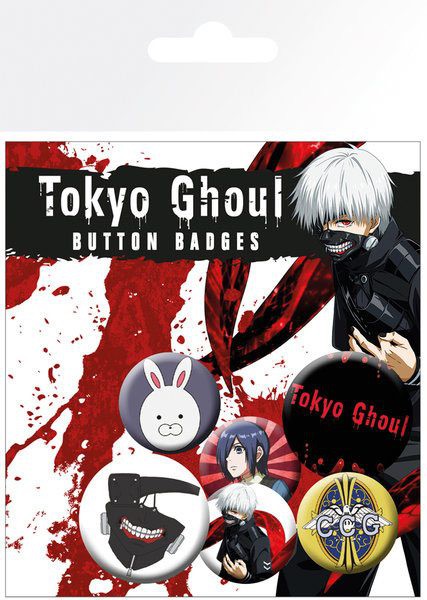 Tokyo Ghoul - Ansteck-Buttons 6er-Pack Mix: GYE