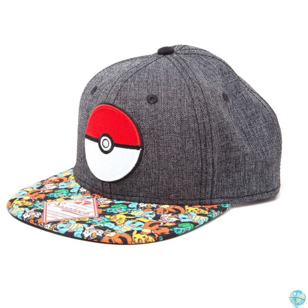 Pokemon Poke Ball Hip Hop Cap Snap Back