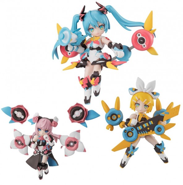 Vocaloid - Luka, Rin & Miku Actionfigur / Desktop Army: MegaHouse